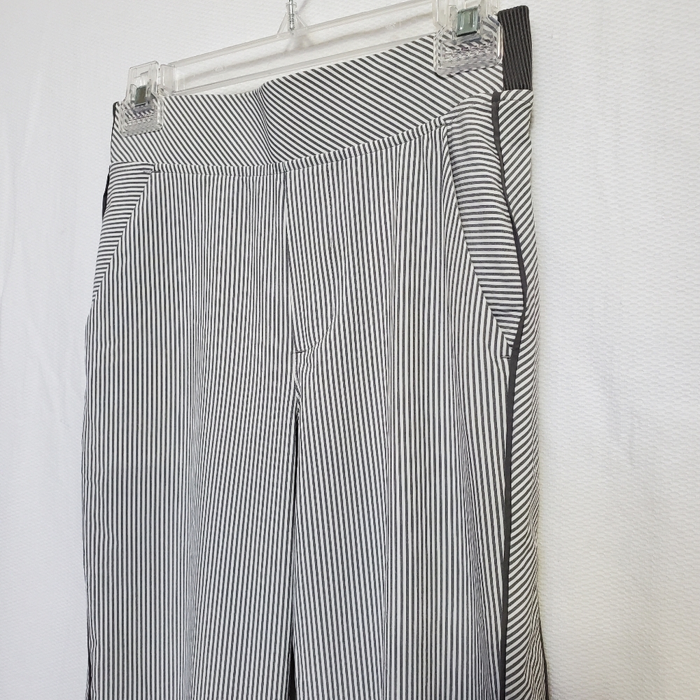 Athleta Brooklyn Striped High Rise Ankle Pants Size 0 - Picture 7 of 11